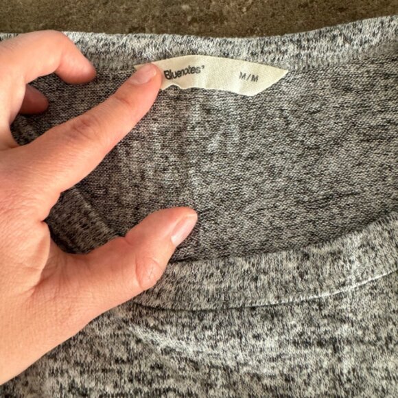 Bluenotes Grey Front Tie cotton T-shirt - Picture 3 of 3